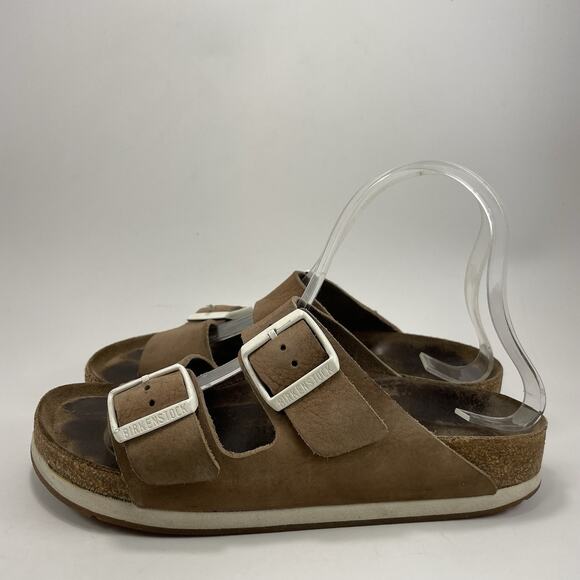 Birkenstock Arizona Super Grip Sandals Womens Size 37, US 6-6.5 Leather Soft FB - Picture 3 of 9